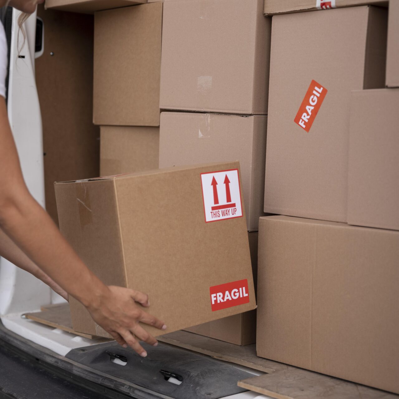 Custom packaging in transit